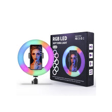Load image into Gallery viewer, RGB Ring Light with Stand 12 in.
