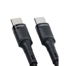 Load image into Gallery viewer, Rush Braided Type C to Type C Cable (Black)