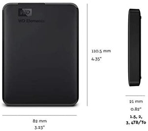WD 3TB Elements Portable 2.5" External Hard Drive