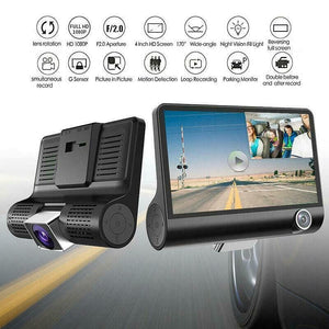 Dual Car Dash Cam with Front and Back Cameras