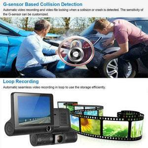 Dual Car Dash Cam with Front and Back Cameras